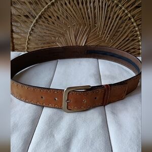 Brown Leather Money Storage Belt for Men_36